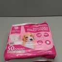 American Kennel Club Female Dog Wrap, Disposable Diapers with Wetness Indicator, Small, 50 Count (Small Waist Size 12 - 20 in)