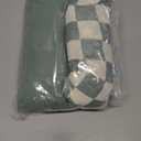 Blissful Diary Muslin Bassinet Sheets for Baby Girls Boys, Boho Soft Cotton Fitted for Oval Hourglass Rectangle Mattress, 2 Pack(Sage Checkboard & Sage Green)