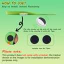 Insoles for Airtag Hidden Holder, Comfortable Shoe Inserts with Secure Tracker Device Case, Suitable for Kids, Adults and Elderly - Ideal for Tracking Shoes and Steps (270-300mm, Green)