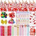 UMEELR 28 Pack Stationery Gift Set, Include Pencil Eraser Sharpener Ruler Stamper Foam Sticker Greeting Card for Kids School Classroom Prize