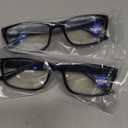 Gaoye 2-Pack of Reading Glasses +2.25 - Blue-Light Filter, UV Protection - Readers with Rectangle Frames (Black)