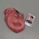 AGO Pink Wigs Short Wavy Hair Pastel Bob Wig with Bangs Shoulder Length Synthetic Hair for Women Girl Colorful Cosplay Wig Synthetic Heat Resistant Fiber for Daily Party Halloween Use(313#Pink)