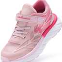 Kids Orthopedic Tennis Shoes for Boys and Girls: Comfortable Casual Plantar Fasciitis Arch Support Athletic Running Sneakers, Orthotic Breathable School Sports Walking Shoes for Foot and Pain Relief (2.5 Little Kid, W4-Pink)