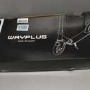 WAYPLUS KS1 Kick Scooter for Ages 6+,Kid, Teens & Adults. Max Load 240 LBS. Foldable, Lightweight, 8IN Big Wheels for Kids, Teen and Adults, 4 Adjustable Levels. Bearing ABEC9 FED Fitness