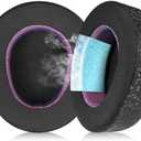 Jomwag Magic Ice Gel Replacement Earpads for SteelSeries ARCTIS NOVA PRO (Wireless) - Black/Purple