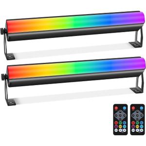 LED Stage Pixel Lights Bar,40W 108LEDs RGB+W DMX Lights Bar with Detachable Cover 2IN1 Pixel&Strobe Lighting Effects by Remote Control DMX512 Sound Activated for DJ Party Wedding Gig Club