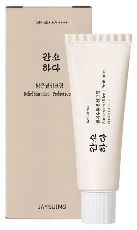 Relief Sun Organic Sunscreen SPF50+,Rice and Probiotics PA++++ 2 packs