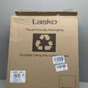 Lasko Oscillating Adjustable Pedestal Stand Fan with Timer and Remote for Indoor, Bedroom, Living Room, Home Office & College Dorm Use, 16 Inch, White, 1646, 47 In. Tall