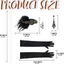 2 x Spooktacular Creations 1920s Women Accessories Set, Flapper Costumes with Vintage Earrings 1920s Headband Faux Pearl Necklace Flapper Gloves for Halloween Costume Dress up Party
