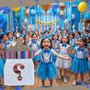 APINATA4U Gender Reveal Pinata Kit (17.5x13.5x3.5 Inch) - Baby Bottle Shape for Fiesta Theme - Complete with Stick and Mask - Cinco de Mayo Celebration Fun!