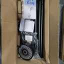 High Pressure Handheld Shower Head with Switch, Shower Wand with Shut Off Button, Removable Camper Shower Head with Hose and Adjustable Angle Bracket (Matte Black)