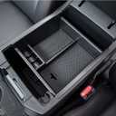 JDMCAR Center Console Organizer Compatible with Toyota 4Runner Accessories 2010-2024 and Kia Telluride (2020-2024), Insert ABS Black Materials Tray, Armrest Box Secondary Storage