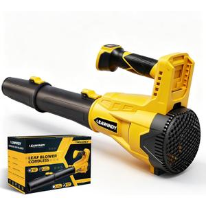 Cordless Leaf Blower for Dewalt 20V Max Battery(Tool Only), 560 CFM/180 MPH Electric Leaf Blower with 6-Speed Variable, Lightweight Leaf Blowers, Battery Powered Blowers for Yard, Lawn, Patio Cleaning