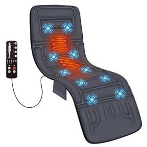 COMFIER Massage Mat Full Body, Massage Pad with 10 Vibration Motors, Back Massager Pad with Heat