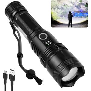 Cinlinso LED Flashlights High Lumens Rechargeable, Super Bright Flash Light, 3 Modes IPX7 Waterproof, High Powered Flashlights for Camping Emergencies (1)