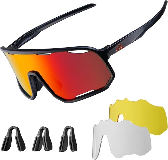 ROCKBROS Photochromic Sunglasses for Men Women,UV400 Protection Cycling Glasses,MTB Cycling Sports Sunglasses