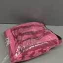 LAMISSCHE Oversized Womens Lounge Set Striped Sweater Set Long Sleeve 2 Piece Pajama Set Top and Pants with Pockets (Small, Hot Pink)