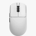 MELOGAGA Wireless Gaming Mouse, 2.4G/Bluetooth 5.4/USB-C 3-Mode Wired/Cordless Game Mice with 8 Adjustable DPI, Ergonomic Rechargeable Computer Mouse for PC, Mac, PS5, Tablet -White