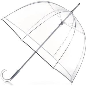 Totes Adult Bubble Umbrella with Dome Canopy and Lightweight Wind and Rain Protection