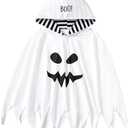 Baby Boy Halloween Costume Outfit Ghost Cloak Cape Hooded Poncho 110