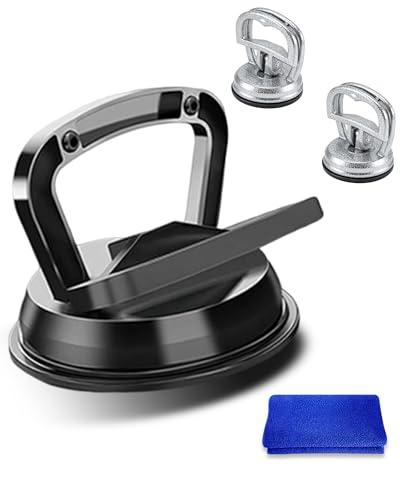 3 Pack Metal Dent Puller,Car Dent Puller,Aluminum Suction Cup Dent Puller,Car Dent Repair Kit,Dent Remover Tool for Car Dents,Glass,Screen,Tiles & Objects Moving（1pcs Large + 2pcs Small Suction Cups）