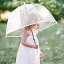 Kids Clear Umbrella for Rain Dome Bubble Umbrellas Windproof for Kids Boys and Girls