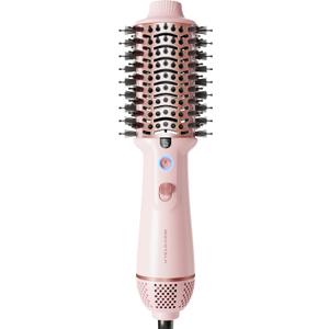 Wavytalk Dual Voltage Hair Dryer Brush for Europe and International Travel, 110V-240V Mini Jet Brush, Ionic Hair Dryer Brush Reduces Damage, Anti-Frizz Straight Hair, Curls and Blowouts, Volumizing (Pink)