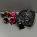 SOMSOC 70s Disco Jumpsuit Costumes Women Fashion Disco Accessories for Halloween Necklace Earrings Bracelet Glasses Belt (Medium)