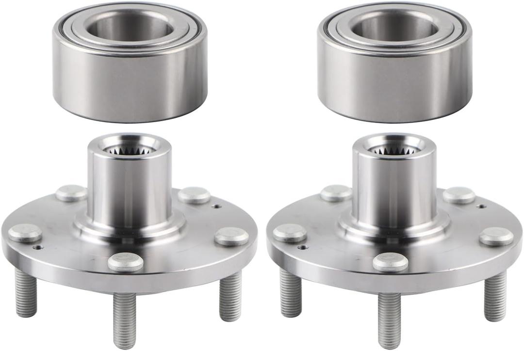2 x Front Wheel Hub Bearing Assembly Compatible with 06-14 Hyundai Sonata 2.0L, 11-14 Tucson, 03-05 SG350, 11-14 Kia Sportage, 07-10 Rondo, 06-13 Optima Exclude 2.0L, Replace 510034