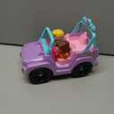 Fisher-Price Little People Barbie Toddler Toy Car Beach Cruiser with Music Sounds and 2 Figures for Pretend Play Kids Ages 18+ Months