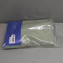 MIULEE Sage Green Short Linen Curtains 45 Inch Length 2 Panels for Kitchen Bedroom Bathroom, Soft Thick Linen Textured Basement Window Drapes Semi Sheer Light Filtering Back Tab Burlap Look Decor, 52"W x 45"L