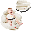 QPAU Inflatable Baby Seat with Safety Harness, Baby Chair for Sitting up (3-9 Months)