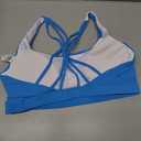 RUNNING GIRL Sports Bras for Women Medium Support, Criss-Cross Strappy Sports Bra Workout Yoga Bra with Removable Cups Size L