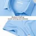 Boladeci Women's Golf Polo Shirts Short Sleeve UPF 50+ Sun Protection 4-Button Tennis Collared Shirts (Blue, S)