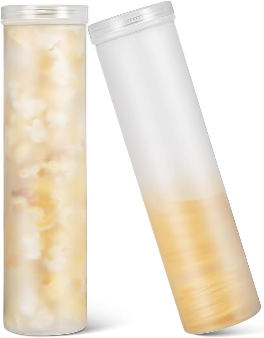 2Pcs Clear Round Crackers Containers Airtight Cookie Keeper Snack Storage Jar for Pastries Chips Donuts Kitchen Pantry Organizer for Home Use