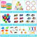 200 Pack Prefilled Easter Eggs with Assorted Toys, Easter Theme Surprise Eggs for Basket Stuffers/ Fillers, Filling Treats, Classroom Prize Supplies, Easter Eggs Hunt Party Favors for Kids - C2