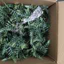 Outdoor Fake Hanging Fern Artificial Hanging Ferns 2 Pack, Large Faux Boston Fern Bushes, UV Resistant Outdoor Hanging Plants for Front Porch, Patio & Indoor Decor