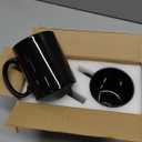 30oz Super Large Ceramic Coffee Mugs Large Handles Set of 2 (black)
