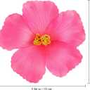 PRETYZOOM 10Pcs Artificial Hibiscus Flowers Only- 3.9'' Hawaiian Tropical Silk Flowers for Luau Party Decorations - DIY Hair Accessories, Beach Wedding Table Decor, Single Side (8X8CM)