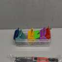 Extra Long Clipper Guards Set Compatible with Andis Master, Oster Fast Feed, Andis AAC-1, GC, LCL, ML, PM-1, PM-2,RS-1,US-1, Size: #10-20 (Length: 1.25"- 2.5), with straighting comb (6 Piece Set)