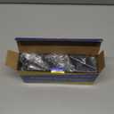 Solar Fence Lights Outdoor, Waterproof Deck Pathway Yard Lamp, Stainless Steel,6 Pack,Black Metal case, White Light