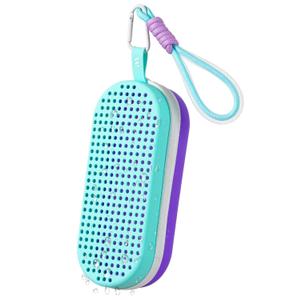 Swim Goggle Case For Swimming Goggles, Silicone Protective Cases with Drain Hole for Goggles (Purple and Blue)