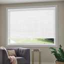 Bliwans Cordless Cellular Shades, Light Filtering Honeycomb Blinds, Polyester Pleated Cellular Blinds for Windows, Home, Bedroom, Kitchen, Office, 36" W X 64" H, White