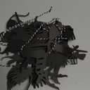 Halloween Witch Garland - Wood Witches Party Decoration, Autumn Home Witches Banner, Halloween Spooky Fireplace Decorations, Fall Bachelorette Party Vampire Decorations Supplies