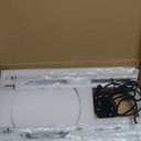 EDISHINE LED Corner Floor Lamp, 57.5" Minimalist Dimmable Sleek Light, Adjustable Height, Tall Floor Lamps for Living Room, Bedroom, Office, 3000K Warm White Light, White