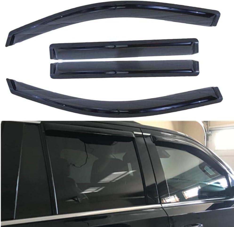 Side Window Visors rain Guards Vent Deflectors Compatible with Chevrolet Tahoe/GMC Yukon/Cadillac Escalade 2015-2020, Vent Deflector Window Rain Guard Sun Shade Visors, Car Accessories 4PCS
