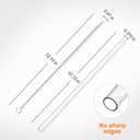 3 x 8Pack Replacement Straws for Stanley 40oz 30oz 20oz 14oz Tumbler, Airboat Reusable Clear Straws Compatible with Stanley Adventure Quencher Travel Mug Cup, Plus Cleaning Brush