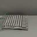 jinchan Striped Kitchen Curtains and Valance Set 24 Inch Tier Curtains Ticking Stripe Linen Small Drapes Pinstripe for Cafe Living Room Bathroom Farmhouse 3 Pieces Set Rod Pocket Black (26"W x 24"L (Pack of 3))