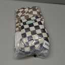 wegreeco Washable Male Dog Belly Band (Stylish Pattern)- Pack of 3 - Washable Male Dog Belly Wrap, Dog Diapers Male (Black, Grey, Dark Coffee Checkerboard, Small)