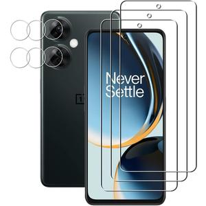 2 x 3 Pack Screen Protector For OnePlus Nord N30 5G Tempered Glass with Camera Lens Protector, Anti Scratch, HD Clear